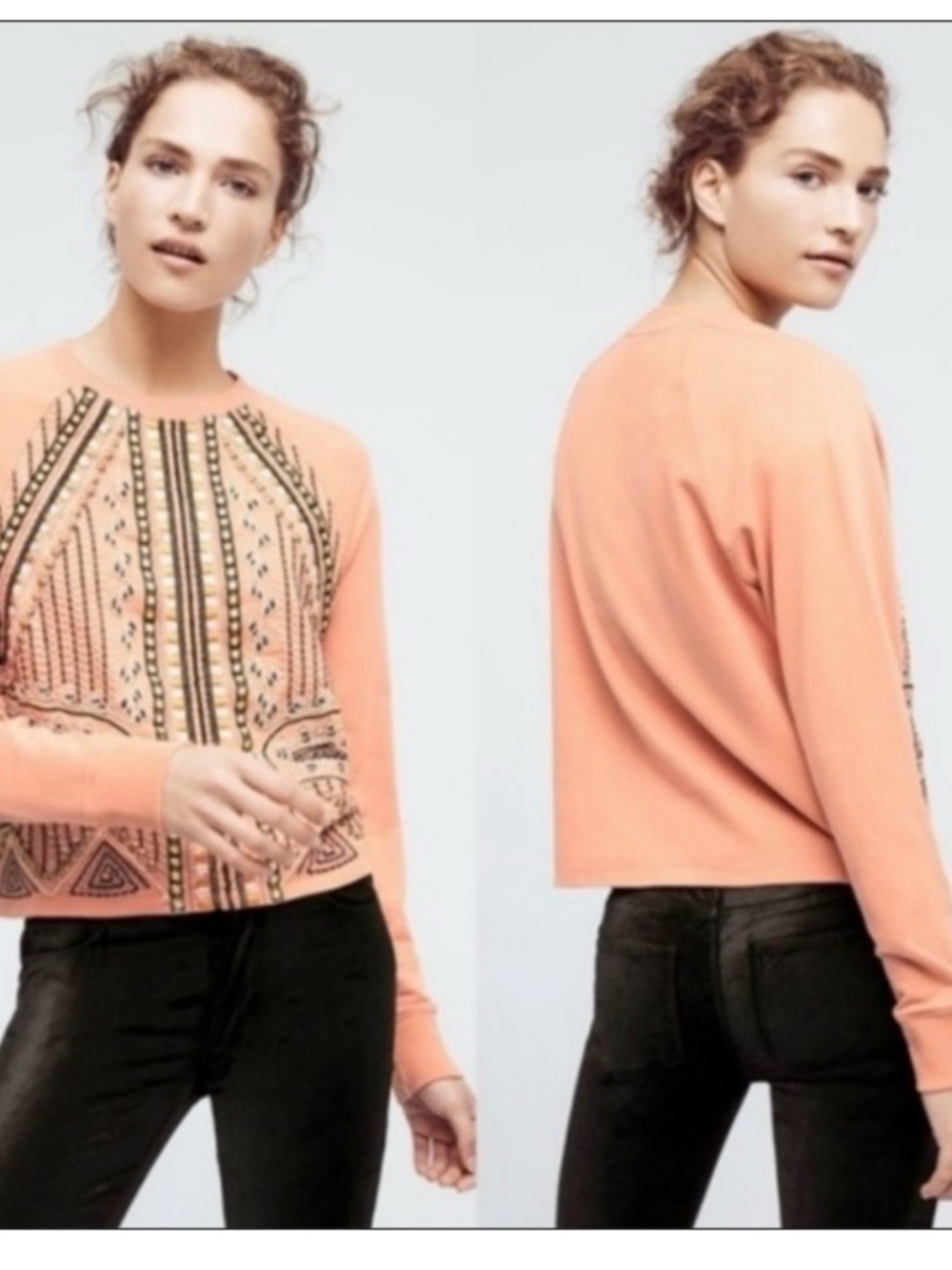 Anthropologie Akemi + Kin embellished Sweatshirt